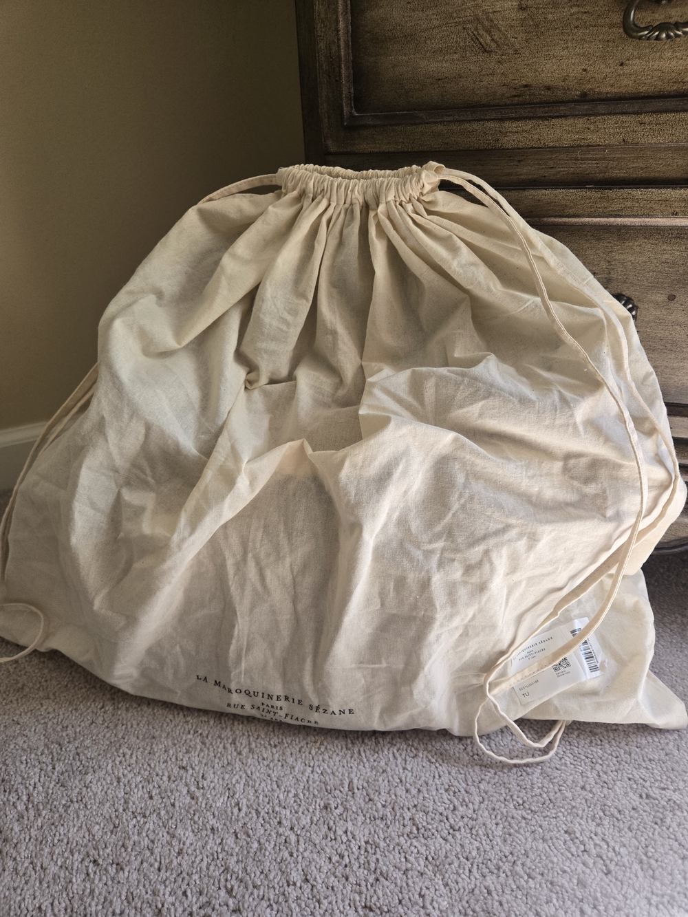 Sezane- Justine Basket Bag- Deep natural navy raffia - Picture 7 of 9